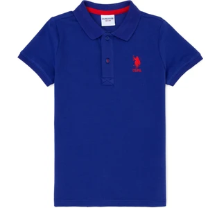 U.S. Polo Assn. Erkek Çocuk Mavi Basic Polo Yaka Tişört 50262958-VR212