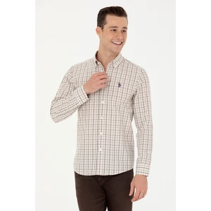 U.S. Polo Assn. Erkek Kum Gömlek Desenli 50279453-VR085