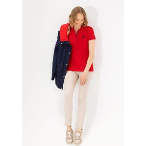 U.S. Polo Assn. Kadın Kırmızı Tişört Basic 50262698-VR171