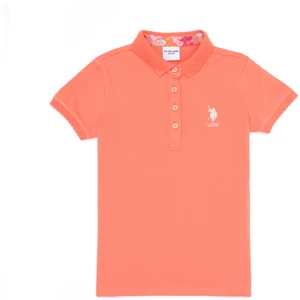 U.S. Polo Assn. Kız Çocuk Somon Tişört Basic 50265668-VR047