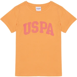 U.S. Polo Assn. Kız Çocuk Turuncu Tişört Basic 50264332-VR051