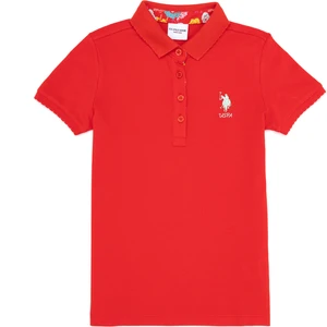 U.S. Polo Assn. Kız Çocuk Kırmızı Tişört Basic 50265668-VR030