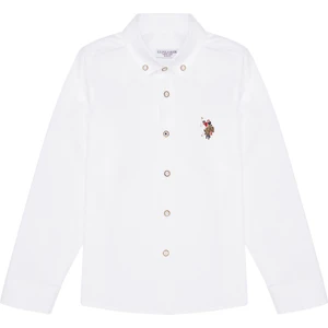 U.S. Polo Assn. Erkek Çocuk Beyaz Gömlek Basic 50263107-VR013
