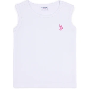 U.S. Polo Assn. Kız Çocuk Beyaz Tişört 50263692-VR013