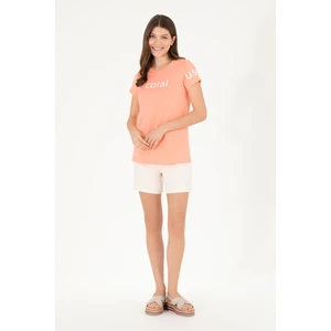 U.S. Polo Assn. Kadın Krem Şort (Örme) 50263791-VR071