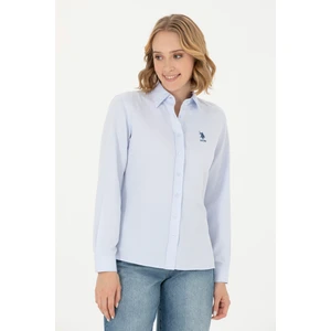 U.S. Polo Assn. Kadın Açık Mavi Gömlek Basic 50271267-VR003