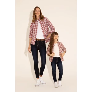 U.S. Polo Assn. Kadın Pembe Gömlek Desenli 50279868-VR041