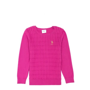 U.S. Polo Assn. Kız Çocuk Menekşe Kazak /Triko 50269034-VR037