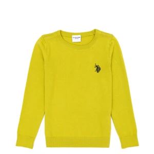 U.S. Polo Assn. Kız Çocuk Fıstık Triko Kazak 50275851-VR087