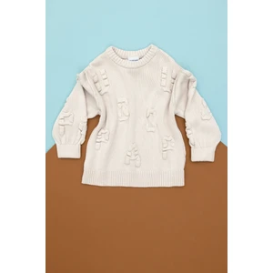 U.S. Polo Assn. Kız Çocuk Krem Kazak /Triko 50271870-VR071