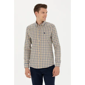 U.S. Polo Assn. Erkek Kum Gömlek Desenli 50279414-VR085