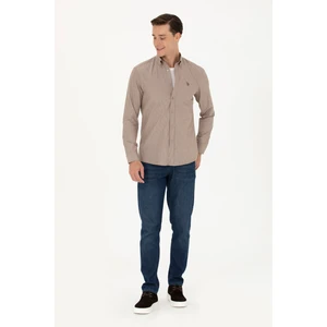 U.S. Polo Assn. Erkek Kum Gömlek Desenli 50279471-VR085