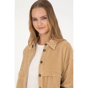 U.S. Polo Assn. Kadın Kum Gömlek Örme 50272140-VR085