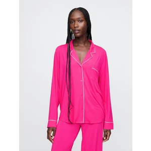 Kadın Koyu Pembe Modal Pijama Üstü