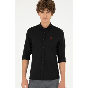 U.S. Polo Assn. Erkek Siyah Gömlek Basic 50288629-VR046