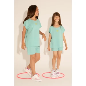 U.S. Polo Assn. Kız Çocuk Mint Şort (Örme) 50288132-VR090