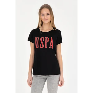 U.S. Polo Assn. Kadın Siyah Tişört 50285843-VR046