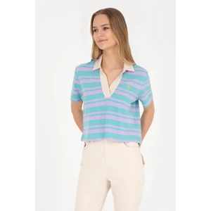 U.S. Polo Assn. Kadın Lila Tişört 50285880-VR034