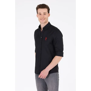 U.S. Polo Assn. Erkek Siyah Gömlek Basic 50262932-VR046