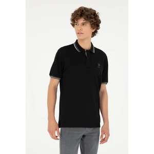 U.S. Polo Assn. Erkek Siyah Basic Tişört 50284639-VR046