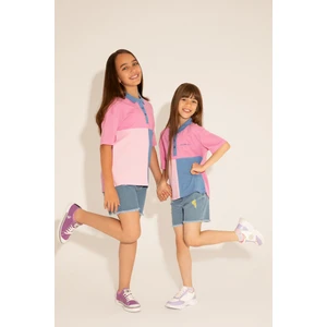 U.S. Polo Assn. Kız Çocuk Menekşe Tişört 50288436-VR037