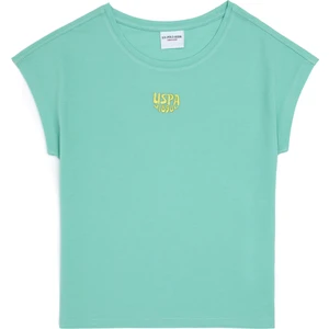 U.S. Polo Assn. Kız Çocuk Mint Tişört 50288133-VR090
