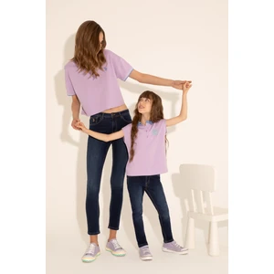 U.S. Polo Assn. Kız Çocuk Lila Tişört 50288435-VR034