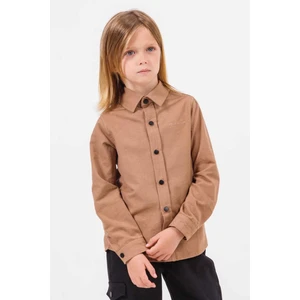 Gold Class Kidswear Katlanabilir Uzun Kol Basic Erkek Çocuk Gömlek