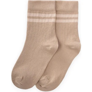 Ham Çizgili Soket 3-8 Yaş Bej