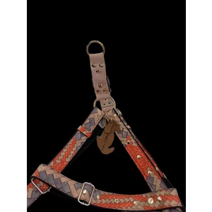 Köpek göğüs tasması orta ırk suni deri renkli genişlik:2,5cm göğüs ölçüsü:40-75cm ayarlamalı dog harness GT1-20