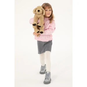 U.S. Polo Assn. Kız Çocuk Gri Melanj Etek (Triko) 50298585-VR086