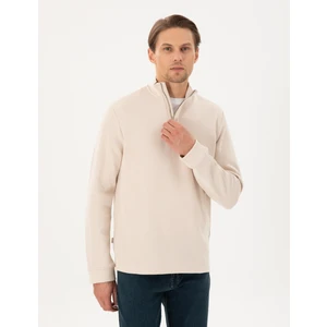 Pierre Cardin Erkek Taş Regular Fit Sweatshirt 50296505-VR049