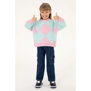 U.S. Polo Assn. Kız Çocuk Pembe Kazak /Triko 50297206-VR041