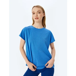 Bisiklet Yaka Kısa Kollu Oversize Spor Tişört