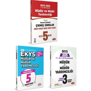 Data Yayınları 2025 MEB Ekys Müdür ve Müdür Yardımcılığı Çıkmış Sorular ve Deneme Sınavı Seti