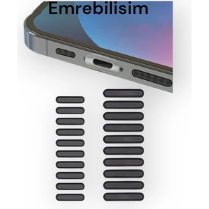 Emre Bilişim Iphone 14 Pro/pro Max Tüm Serileri Için Siyah Toz ve Kir Önleyici Hoparlör Toz Önleyici