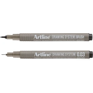 Drawing System Teknik Çizim Kalemi 2'li Set (Brush + 0.03