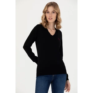U.S. Polo Assn. Kadın Siyah Kazak /Triko 50276570-VR046