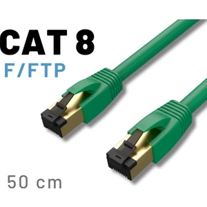 Irenıs 50 cm Cat8 Kablo F/ftp Lszh Ethernet Network Lan Ağ Kablosu