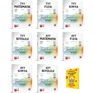 3D Yayınları TYT - AYT Matematik - Fizik - Kimya - Biyoloji 8'li Denemeleri + Planlama Defteri