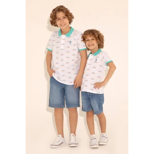 U.S. Polo Assn. Erkek Çocuk Beyaz Tişört 50284893-VR013