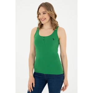U.S. Polo Assn. Kadın Yeşil Basic Tişört 50280059-VR054