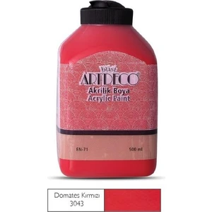 Akrilik Ahşap Boyası 500 ml 3043 Domates Kırmızı