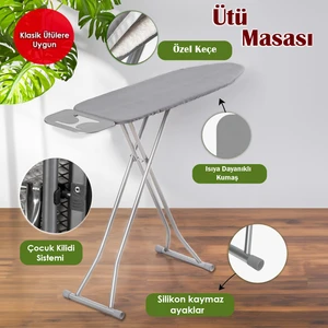 Alsu Orta Boy Ütü Masası 33*97 cm