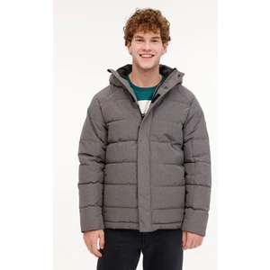 ml Downey Coat 4pr Grı Melanj Erkek Kısa Kaban