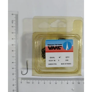 Vmc 9224BL Black Nikel Çapraz Uzun Pala Olta Iğnesi 100 Adet No : 3
