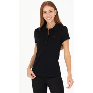 U.S. Polo Assn. Kadın Siyah Tişört Basic 50266348-VR046