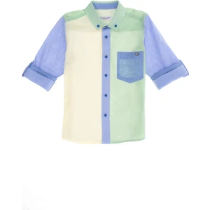 U.S. Polo Assn. Erkek Çocuk Saks Gömlek Desenli 50264092-VR045