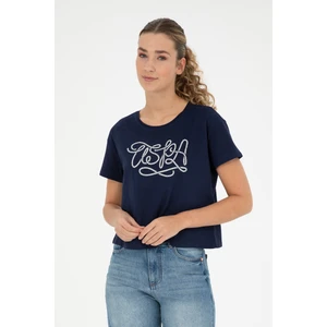 U.S. Polo Assn. Kadın Lacivert Tişört 50286053-VR033