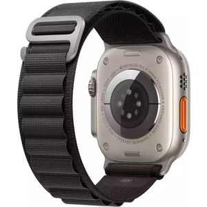 Apple Watch Series 10 46MM ile Uyumlu Kancalı Kumaş Kordon Kayış - FC269